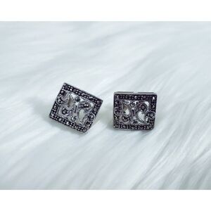 marcasite sterling silver earrings